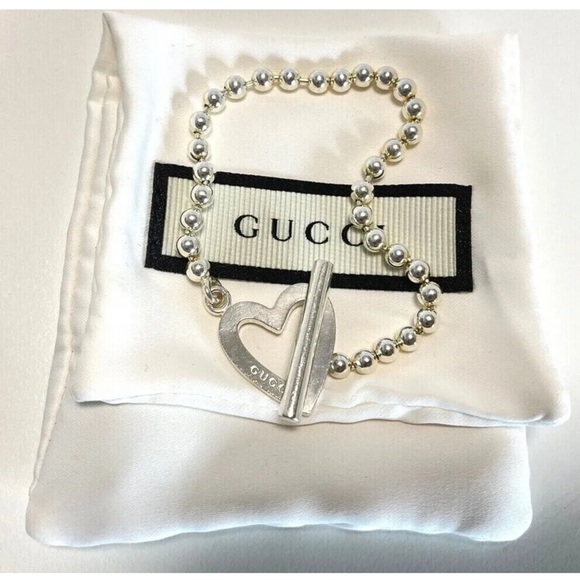 LUXURY GUCCI bracelet Sterling Silver 925 - Picture 3 of 9